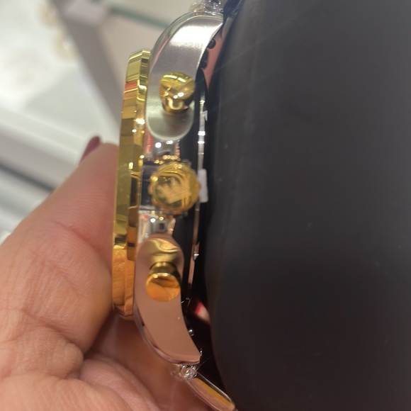 Taslin Silver Gold Watch Men Gift Christmas Timepiece - Picture 4 of 5